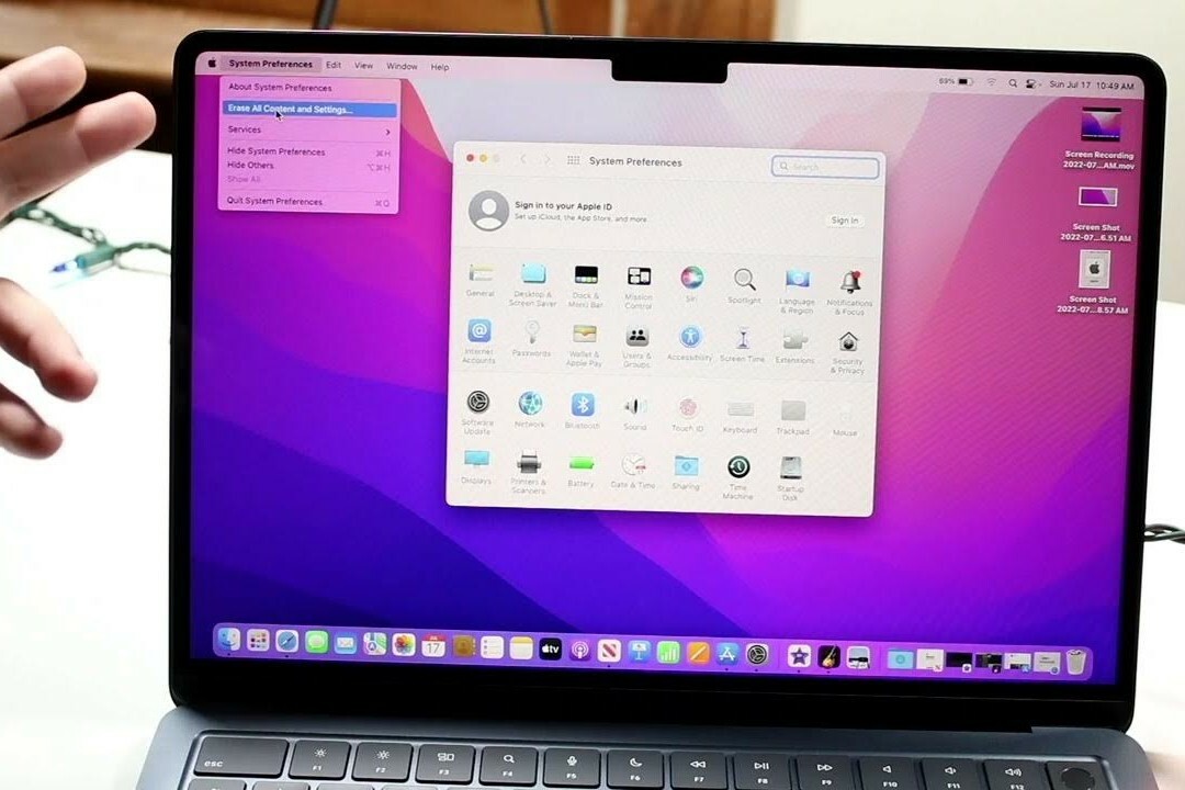 macbook settings