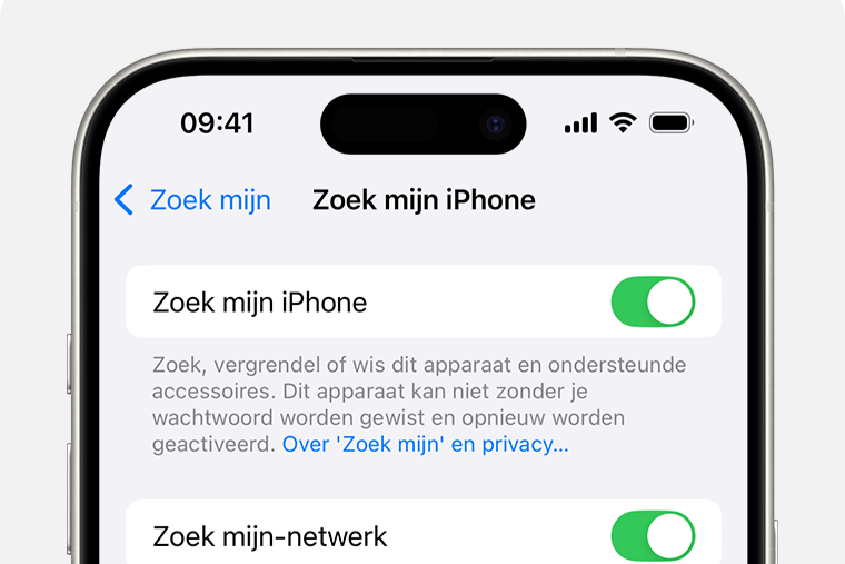 Ενεργοποίηση Εύρεσης iphone